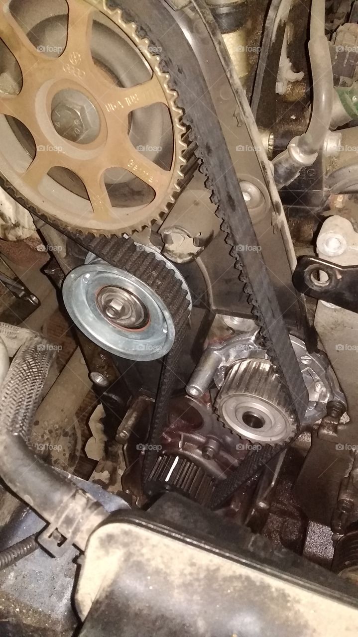 замена помпы на Шкода Октавия