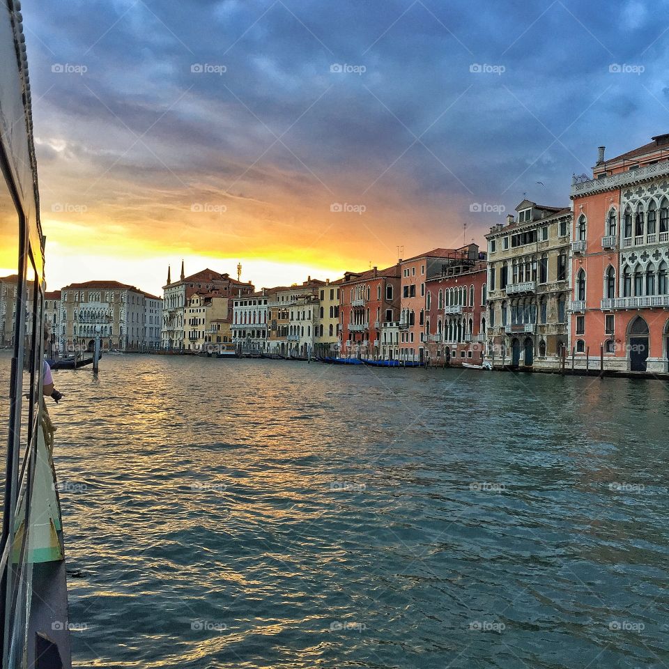 Sunset on the Grand Canal 