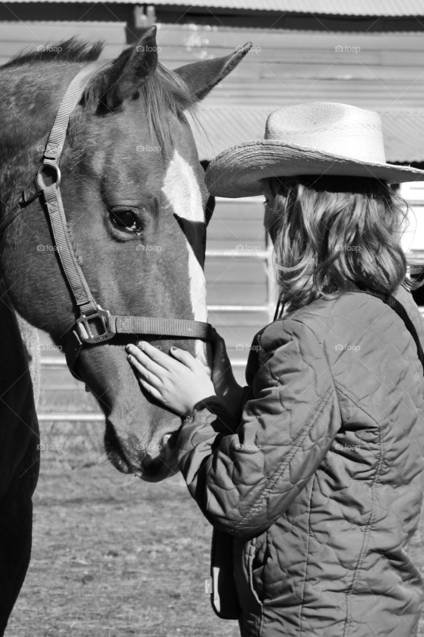 In your eyes, I see my soul. my daughter and my horse