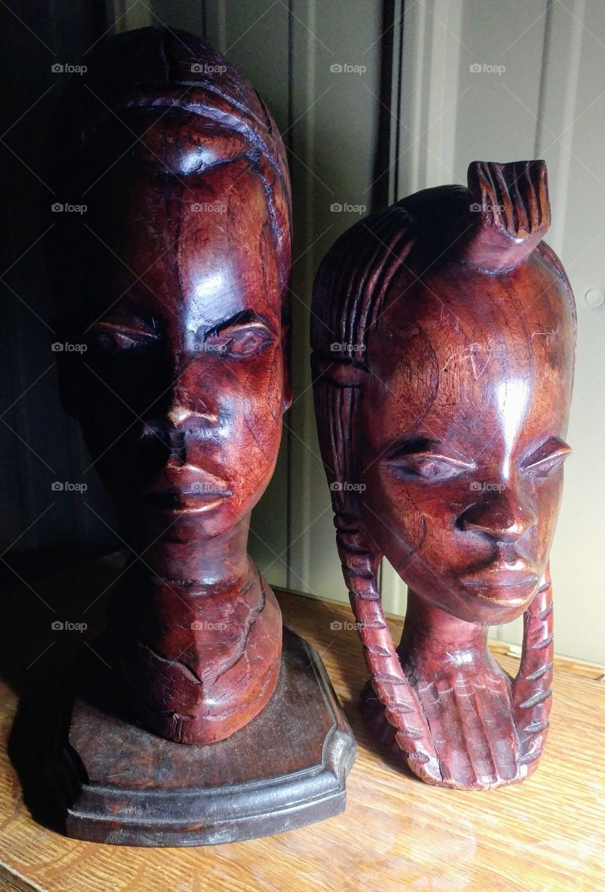wooden heads
