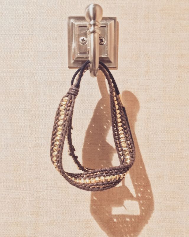Bracelet on display. 