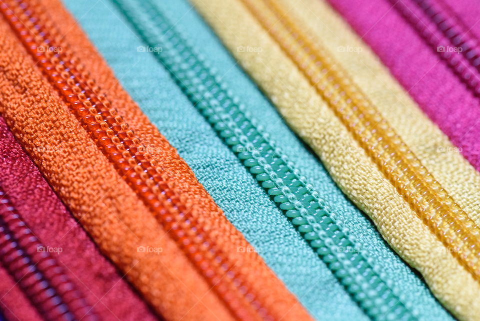 Colorful zippers