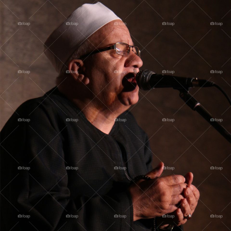 Old Egyptian singer