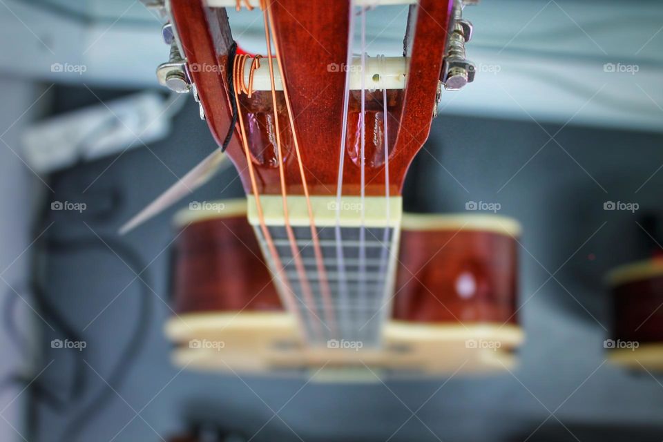 my guitar is a six-string mahogany