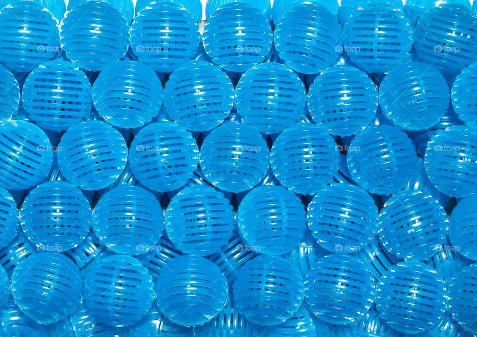 Blue bio balls