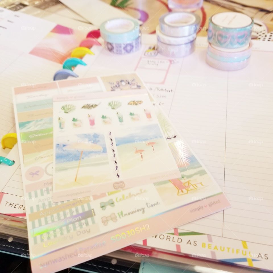 Washi Tape and Planner