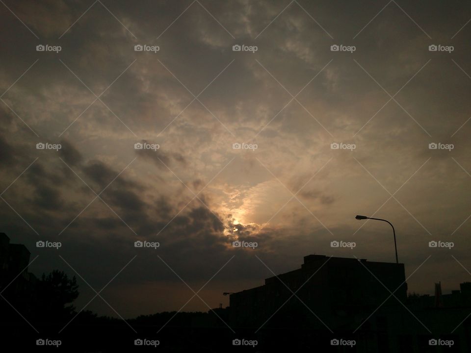 Zielona Góra, Poland. Sunrise