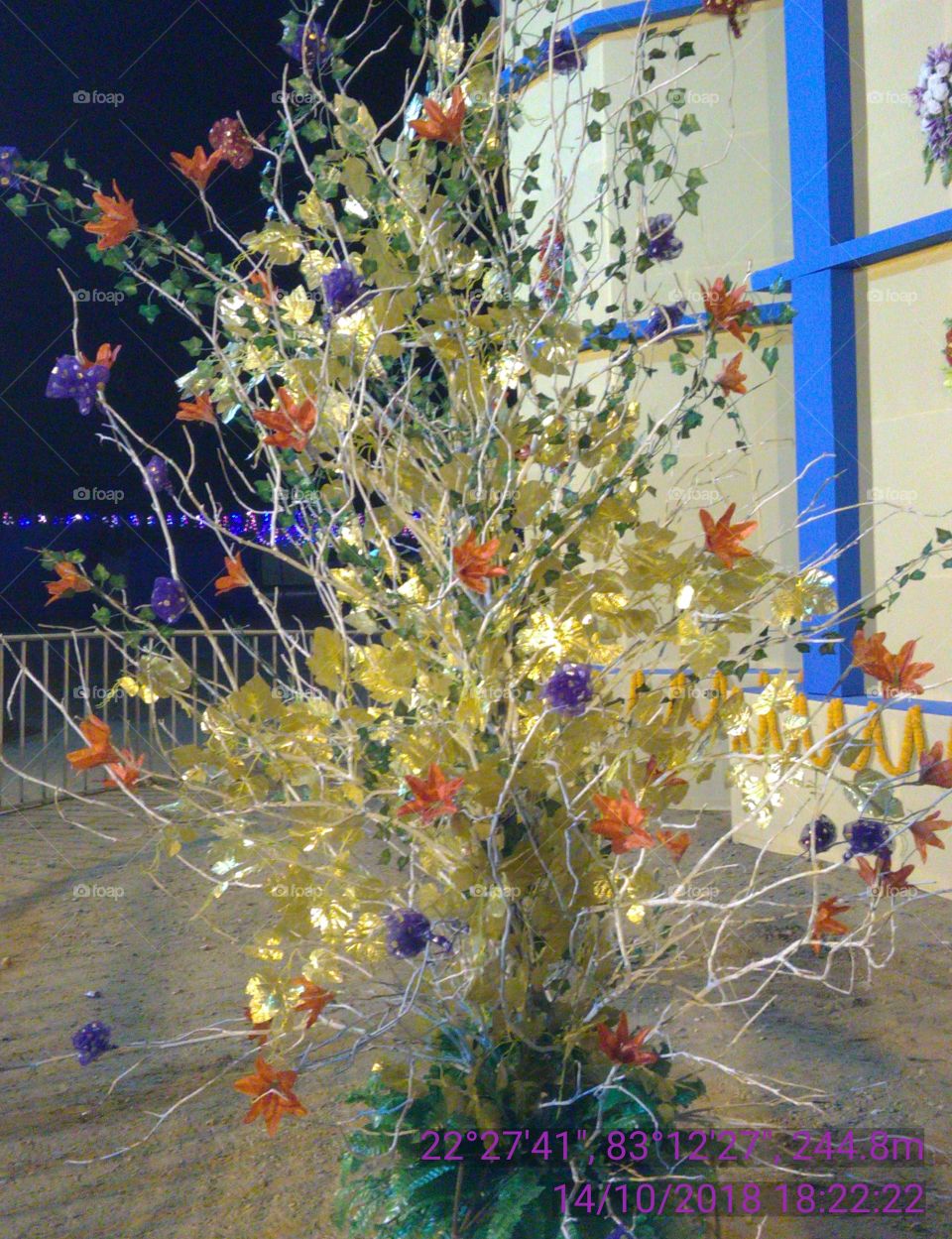 This decorations of festival navaratry and vijayadashmi in India.