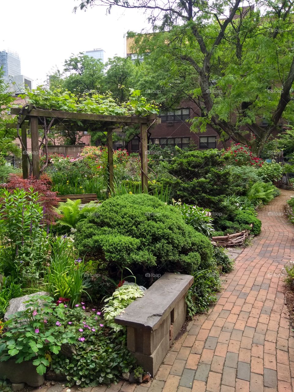 Private Garden in Hells Kitchen NYC