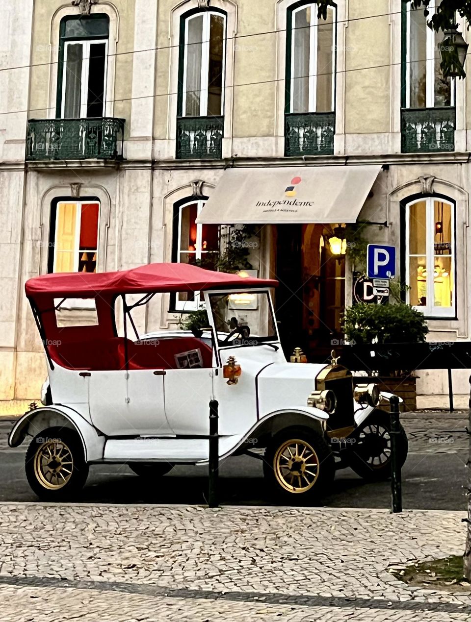 Old car in the street 