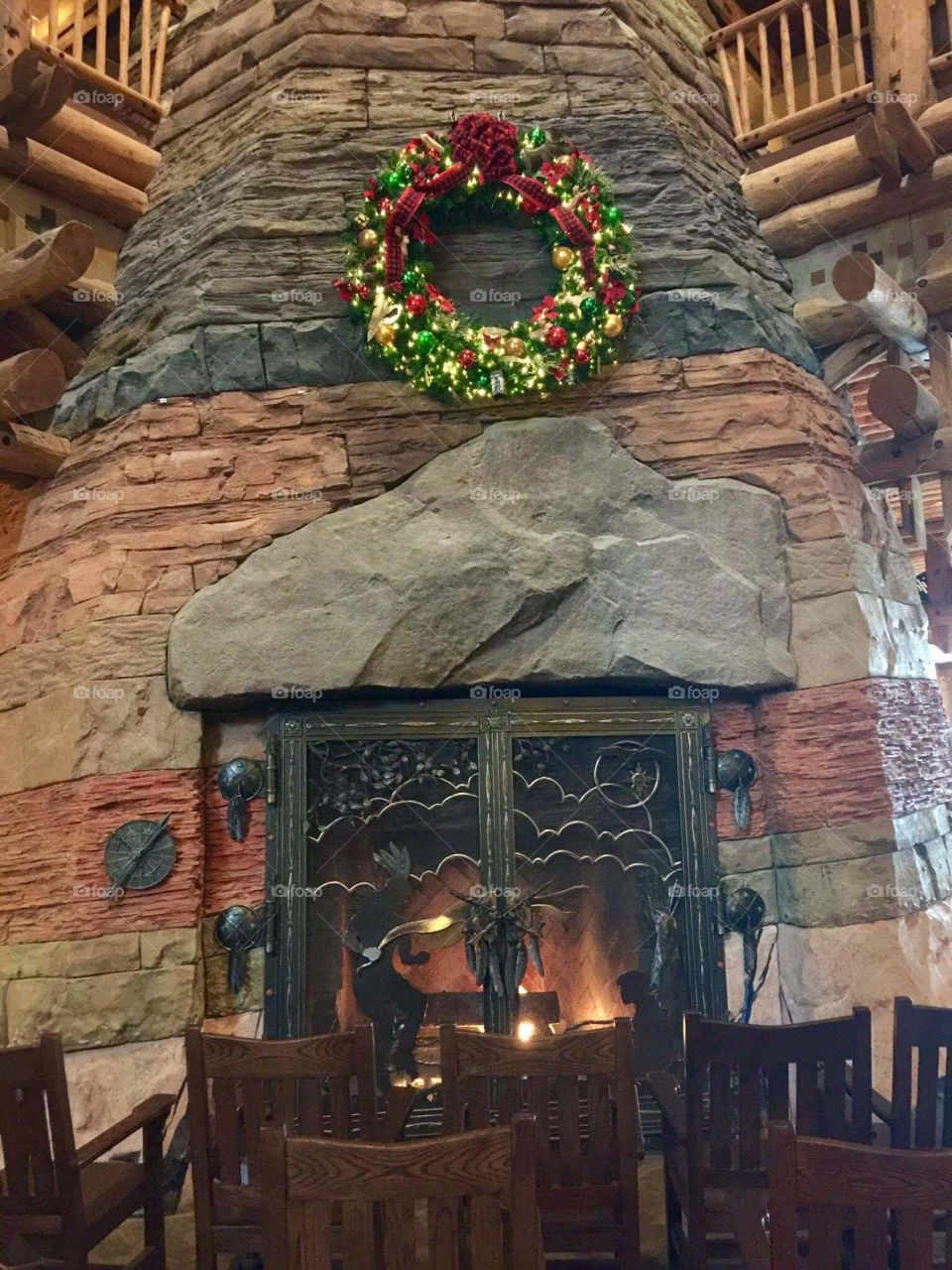 Wilderness Lodge Fireplace
