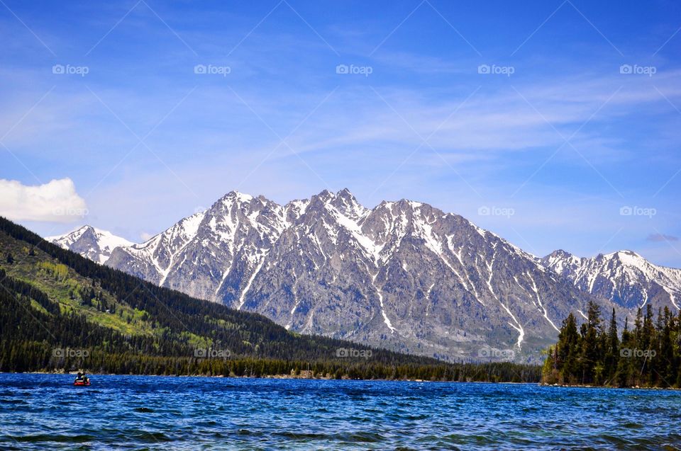 Scenic view of lake