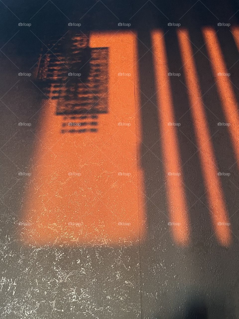 Sunset, evening, at home, shadows