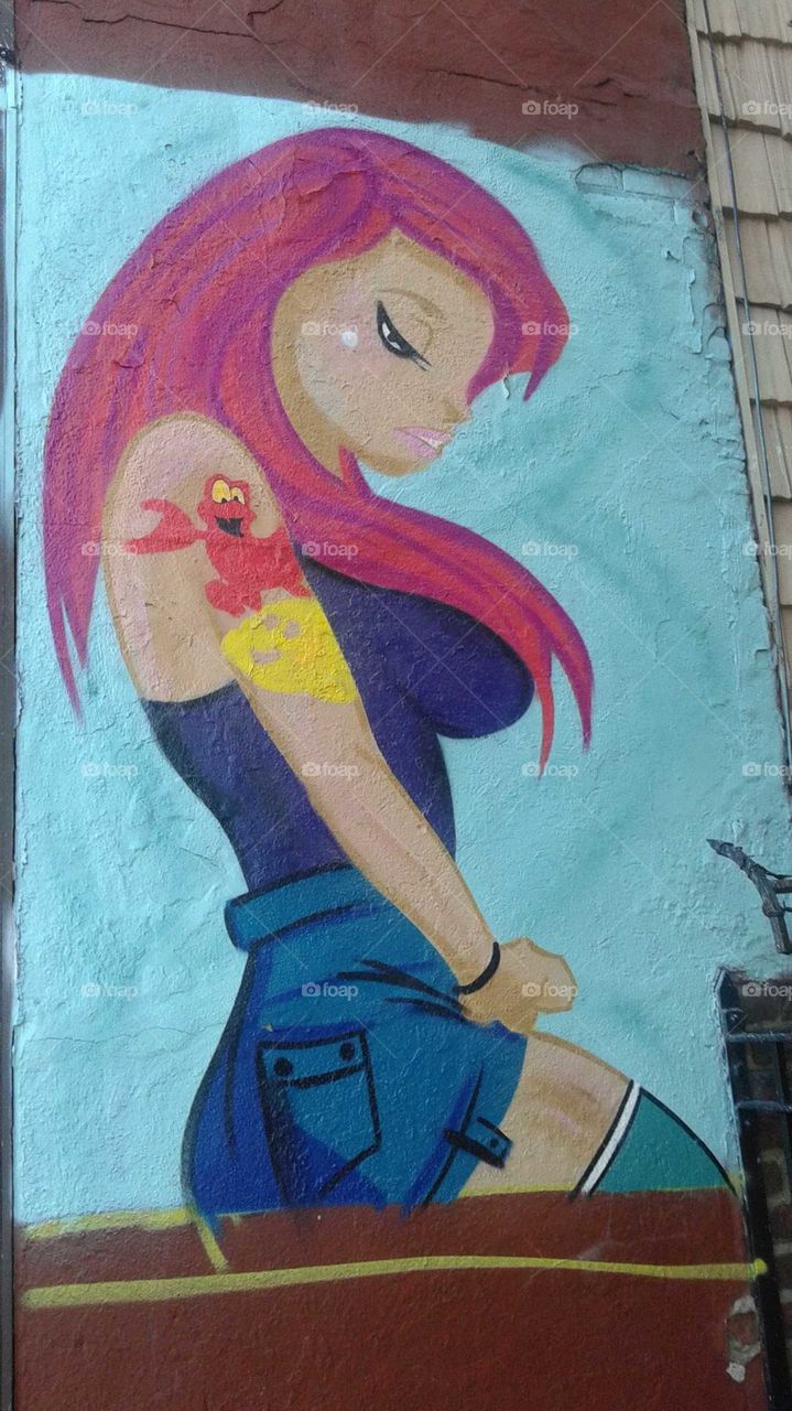 Hipster Ariel Queens Wall Art