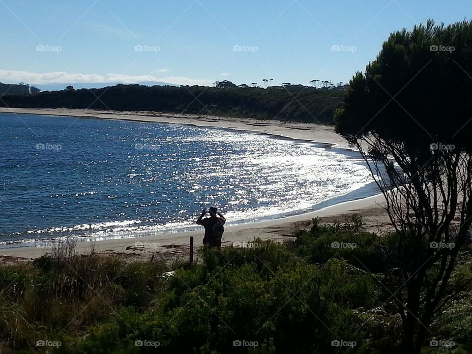walking on bruny