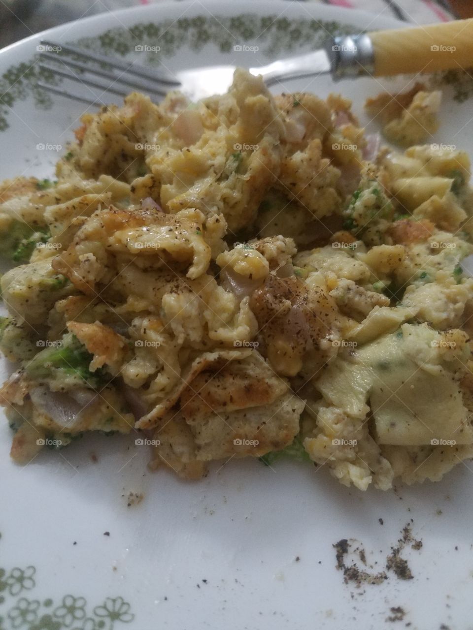 eggs and veggie scramble