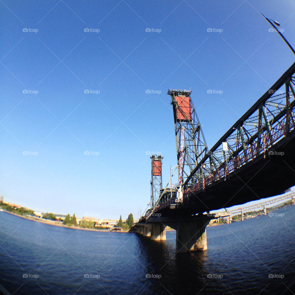 portland river lift bridge by tibungla