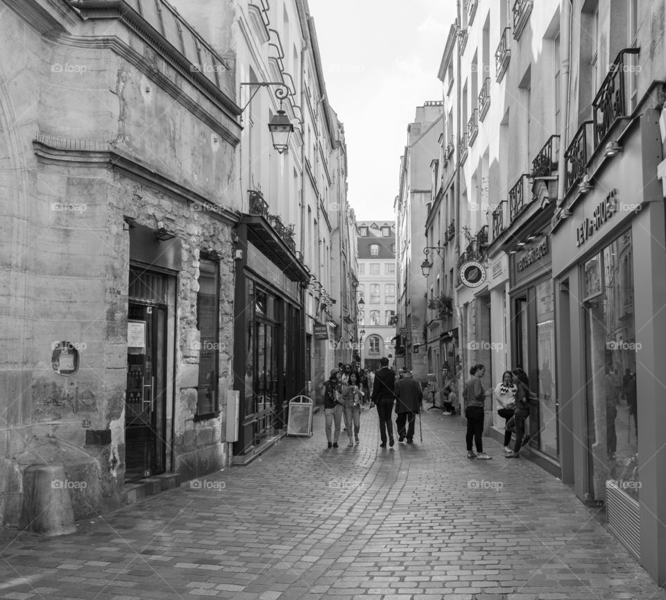 The Marais Parisian quarter 