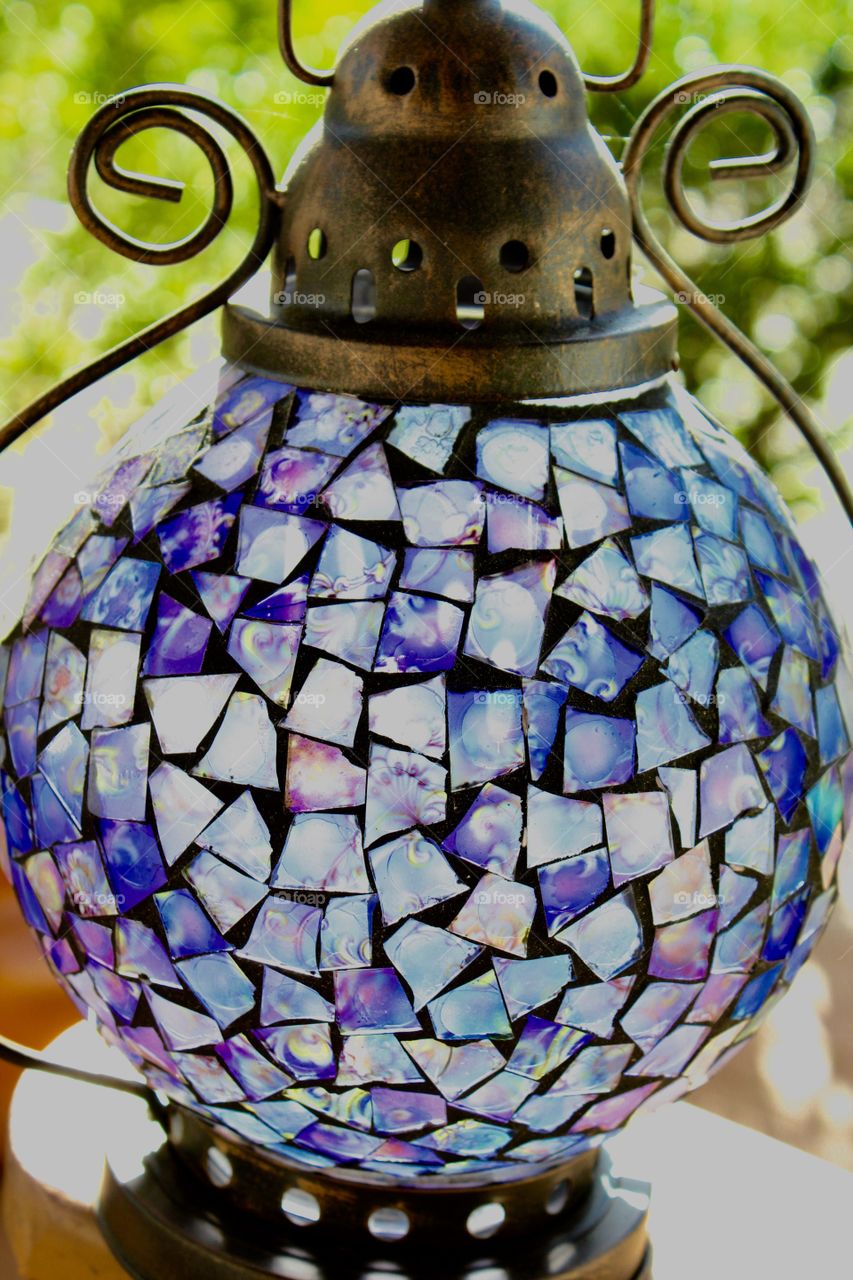 Purple stained glass 