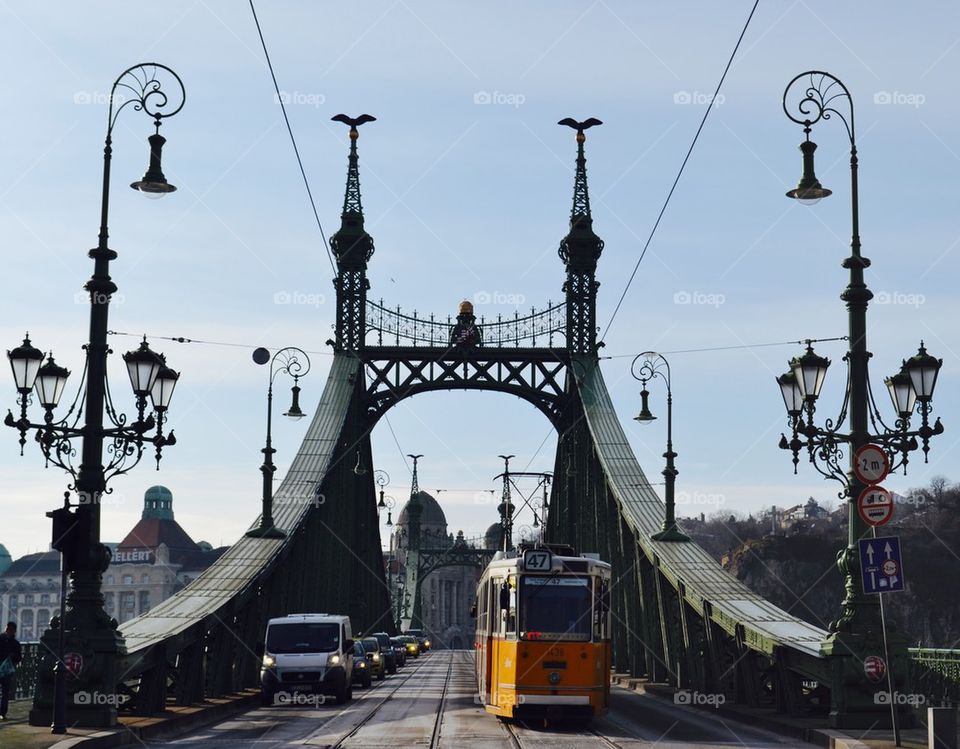 Budapest Tram view