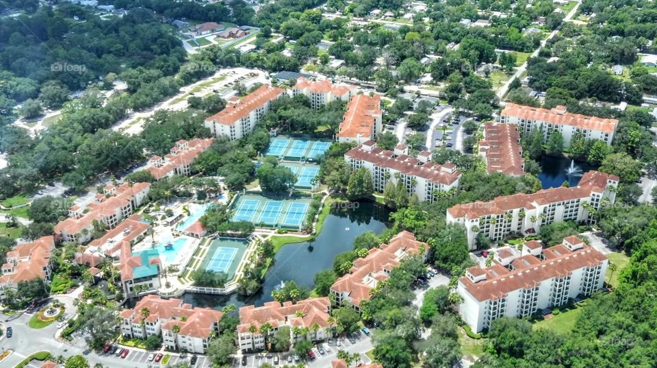 Awesome top view of Orlando, FL