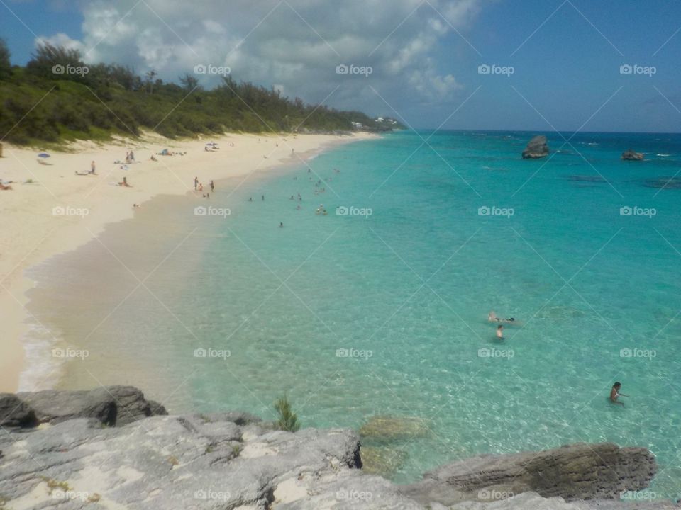 Warwick Long Bay in Bermuda. Loving the ocean, beaches and natural scene of this beautiful island. 