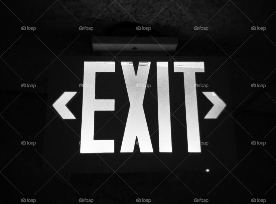 exit sign