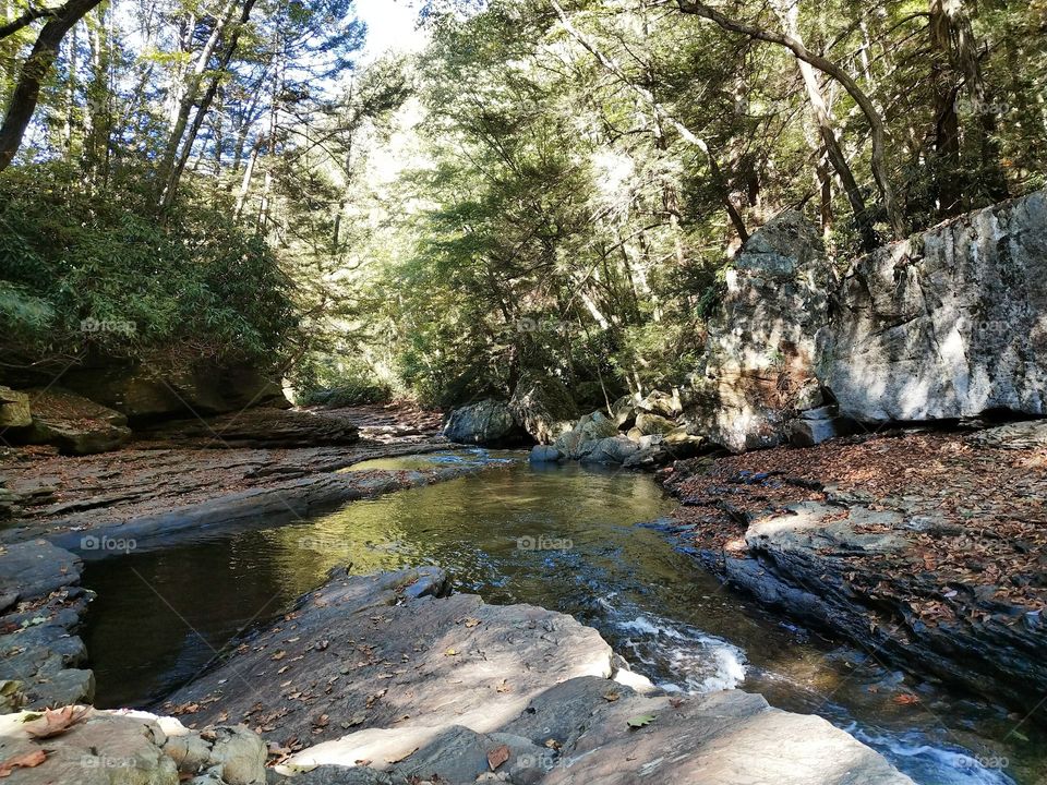 Ohiopyle, PA natural water slides