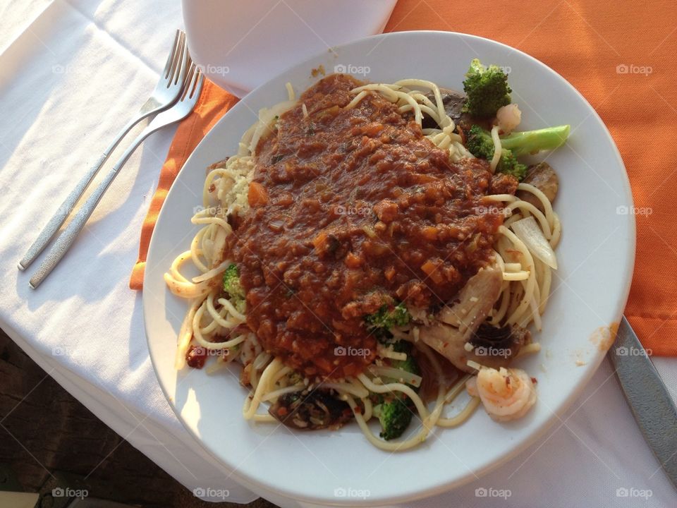 Spaghetti meat sauce 