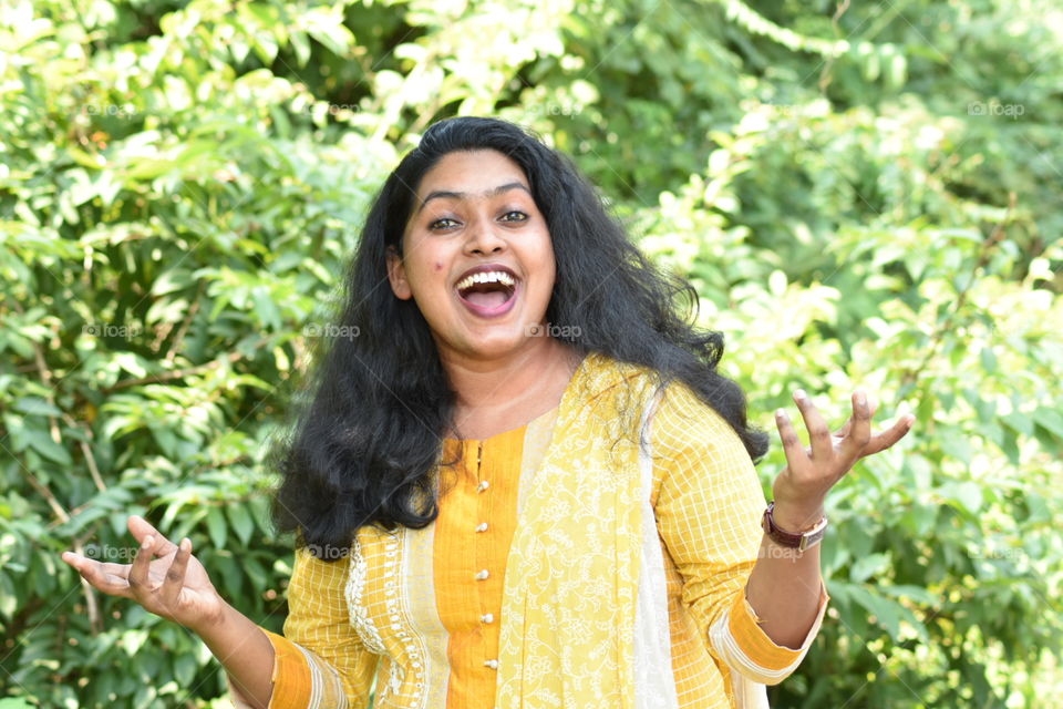 Happy moment beautiful smile indian lady photography from Maharashtra India