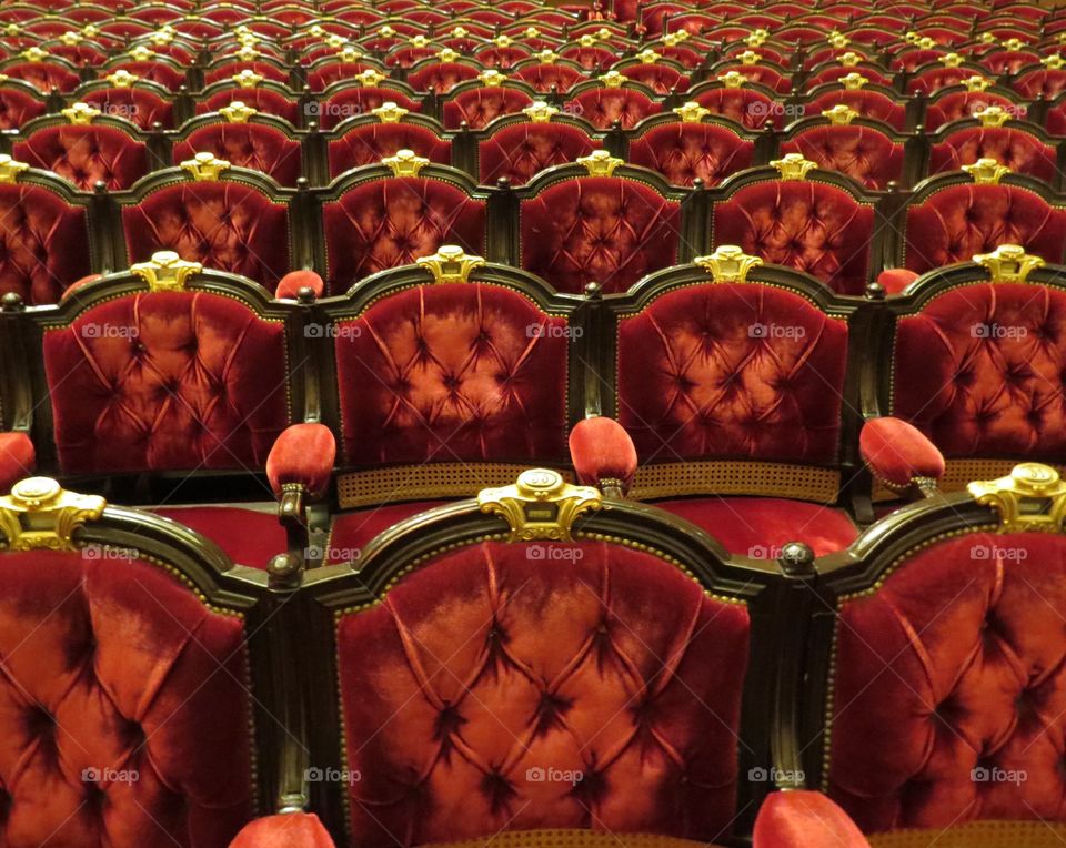 Seats at the Paris Opera House, Palas Garnier