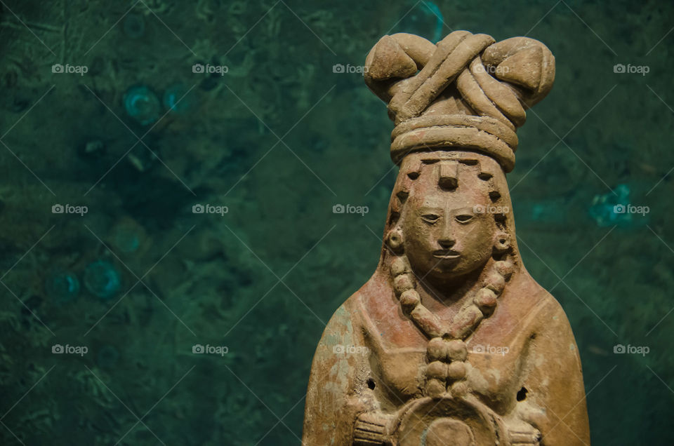 Ancient Mayan figurine 
