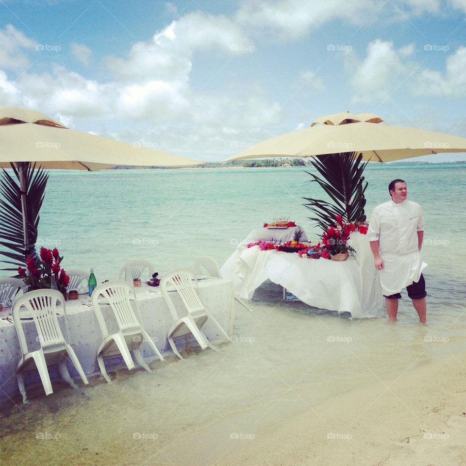 bora bora beach ocean food by theemuki