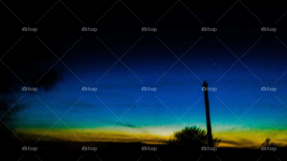 Sunset, No Person, Sky, Moon, Dusk