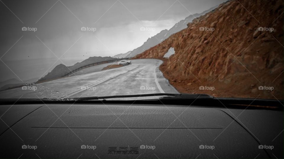 Road from pikes peak