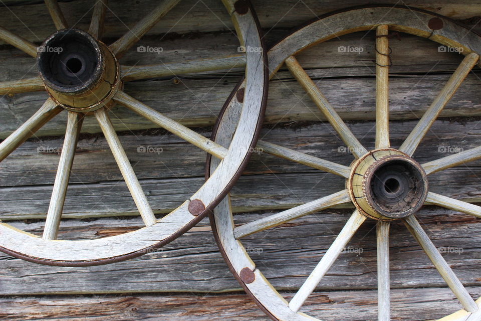 Waggon wheels, vintage.