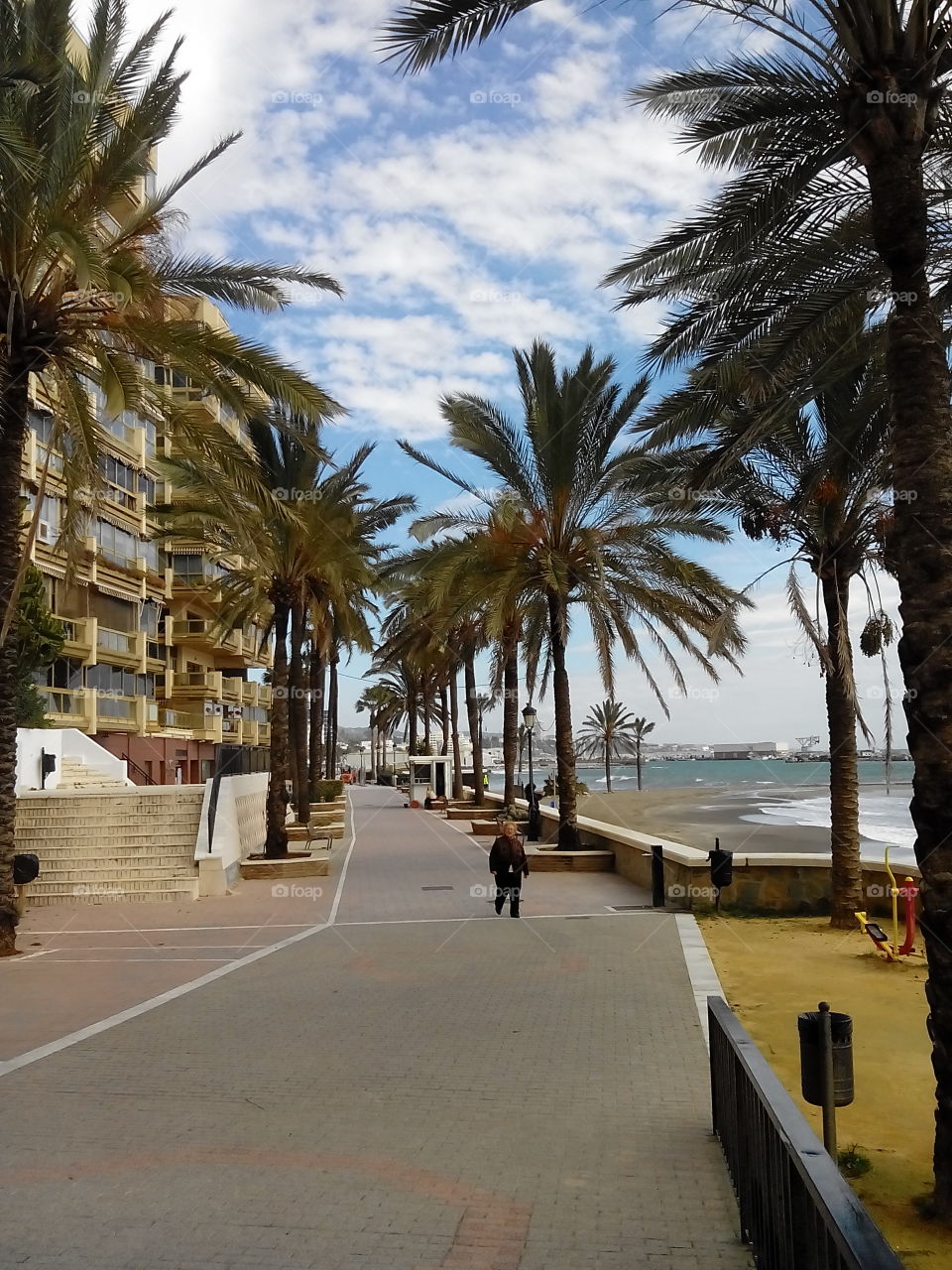 Promenade in Marbella,  Costa del Sol . Promenade in Marbella, Costa del Sol 