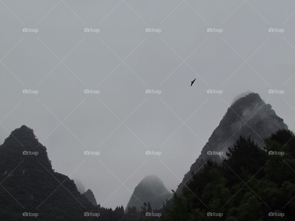 Mountains in Yangshuo, China