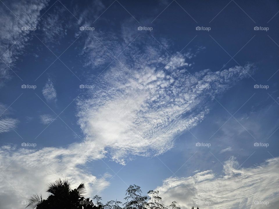 just a sky , clear and beautiful