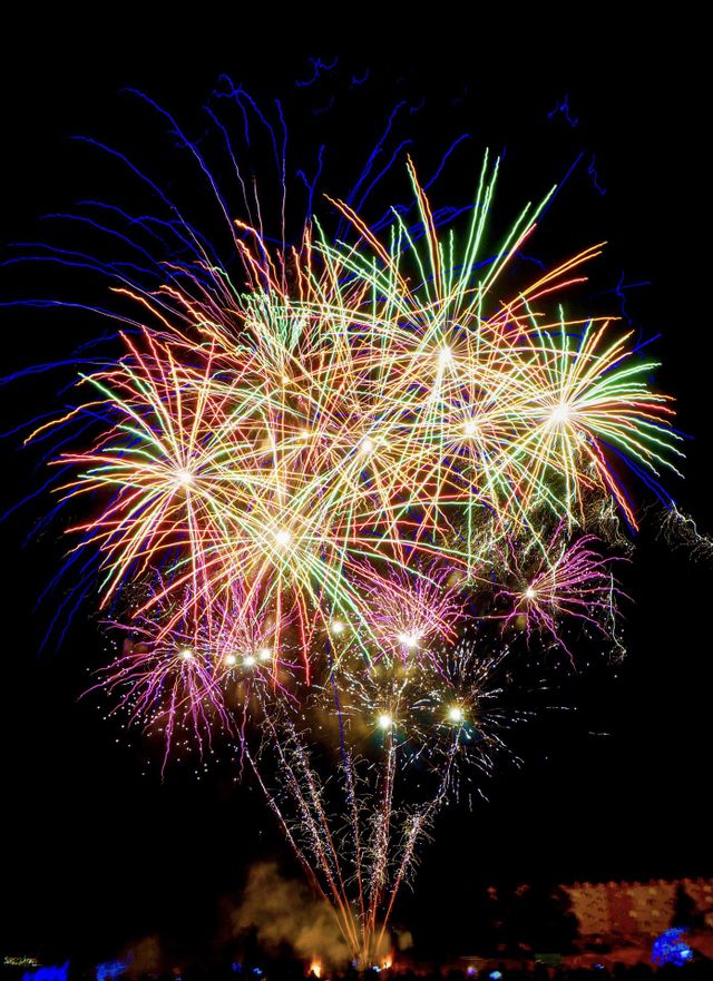 Fireworks on New Years Eve