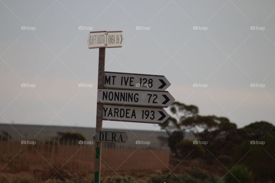 Outback signpost