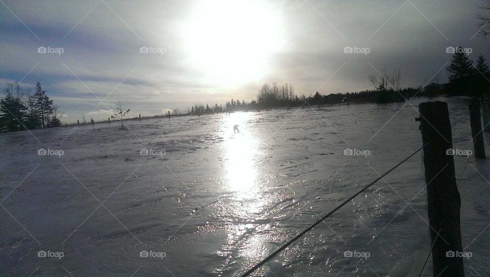 icy hill