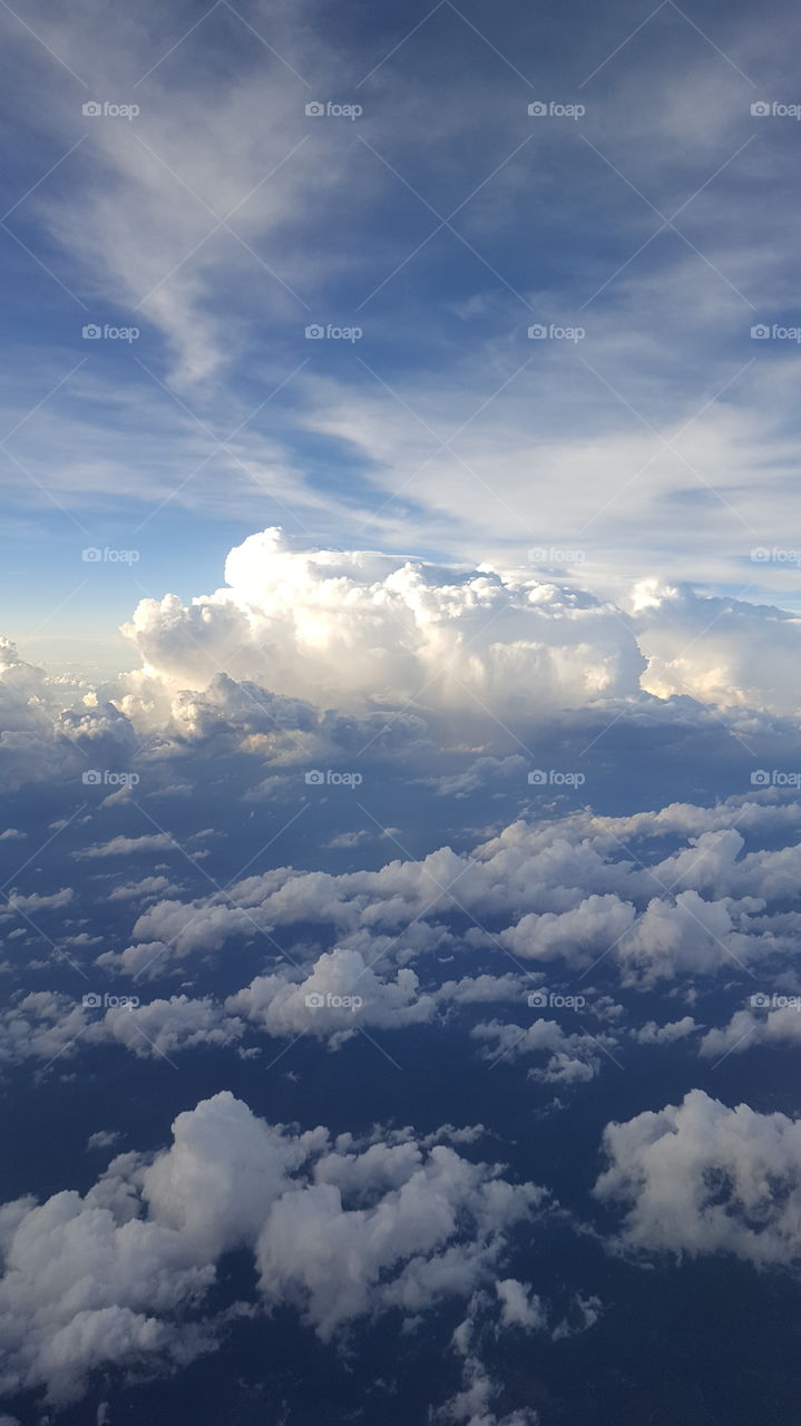 View of Clouds from Southwest Airlines Flight