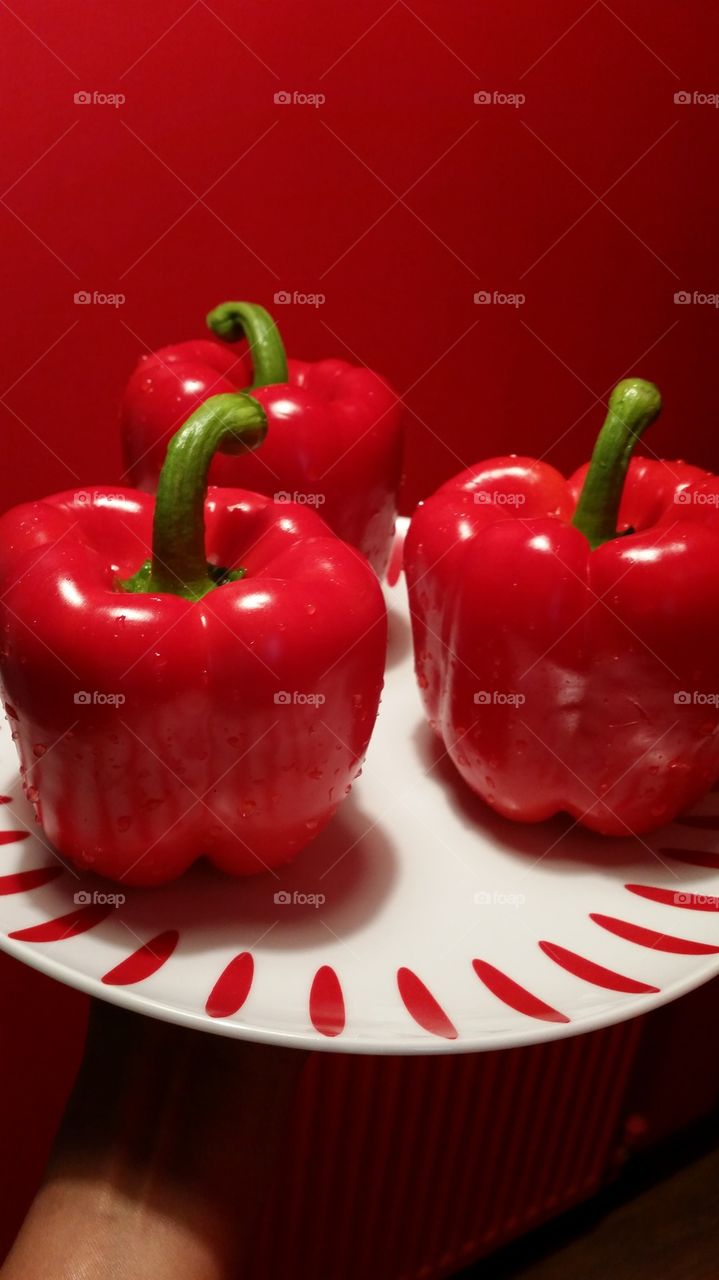 Red peppers