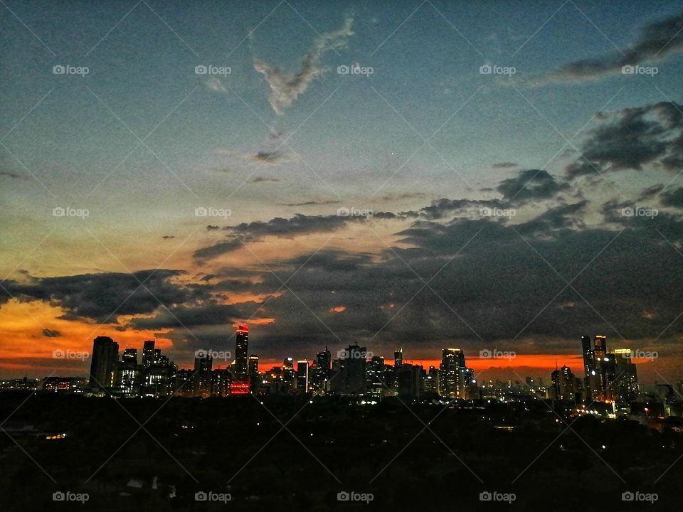 Shadow of the night sky.