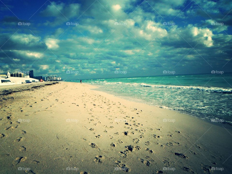 awesome White sand Beach in Miami