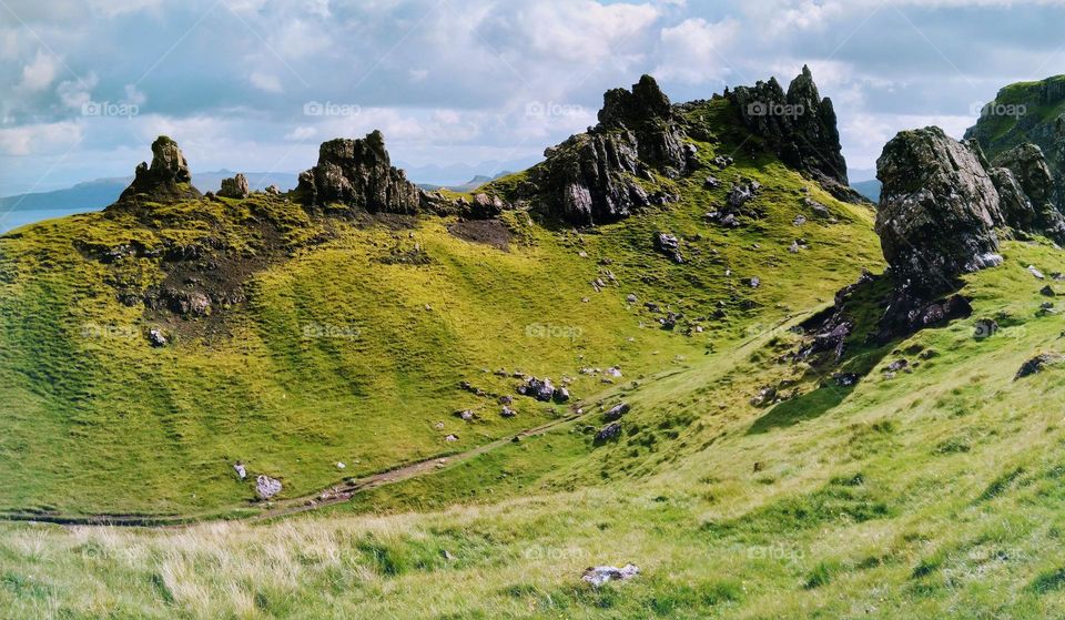 Isle of storr in the English country