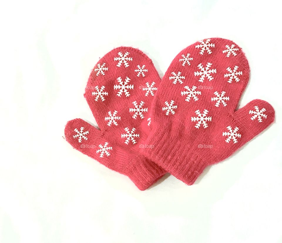 Pink Winter Mittens