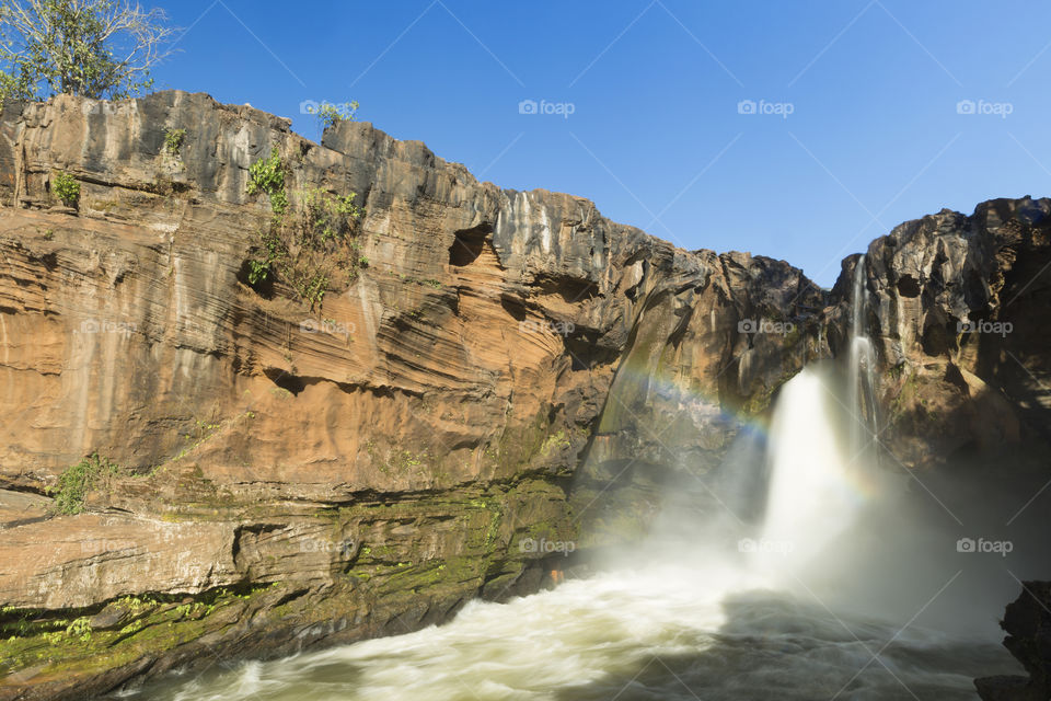 Prata waterfal in Chapada das Mesas Maranhao Brazil.