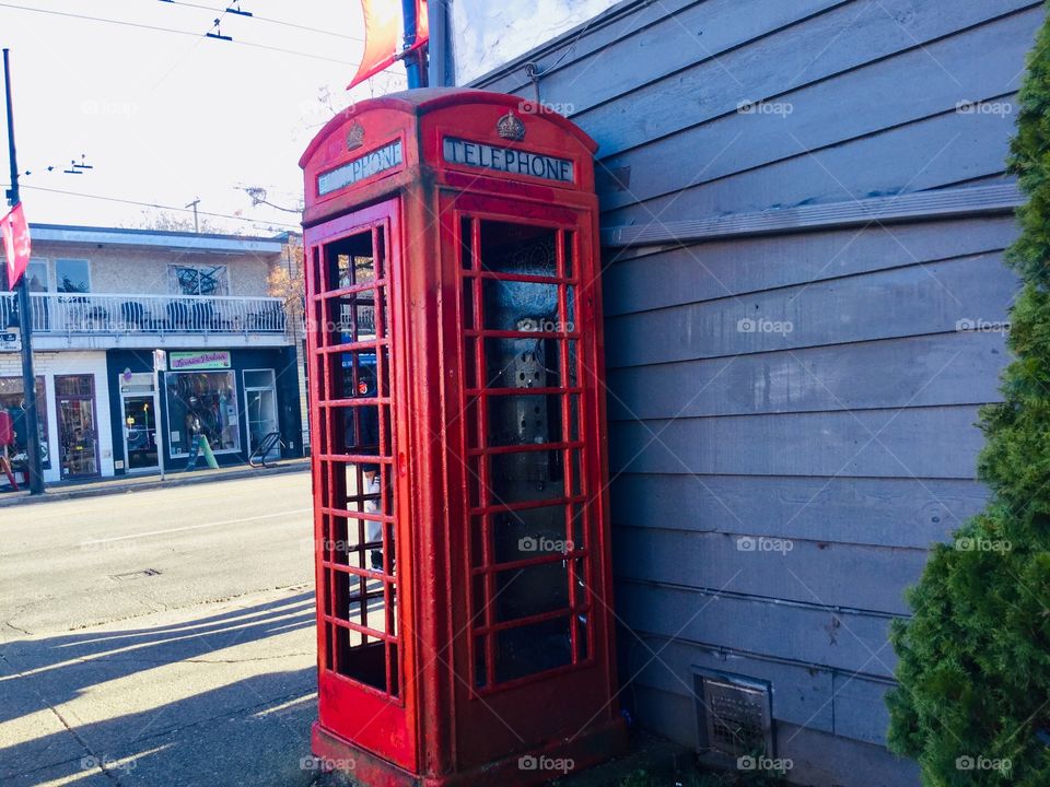 Cool, old Telephone Booth in Vancouver 